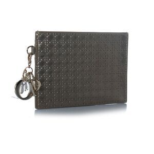 Dior, Metallic Diorama cardholder with pendant
